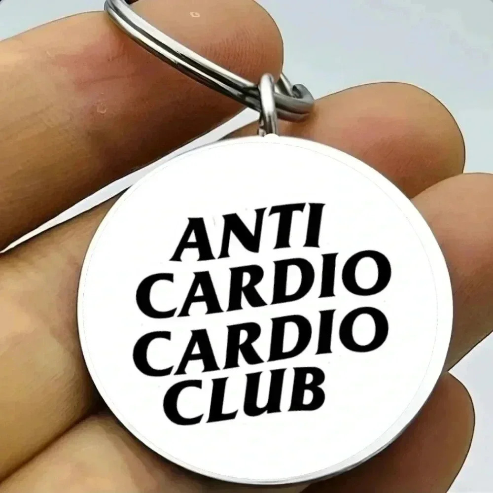 Anti cardio cardio club hot funny Keychain